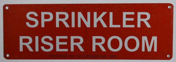 SPRINKLER RISER ROOM SIGN