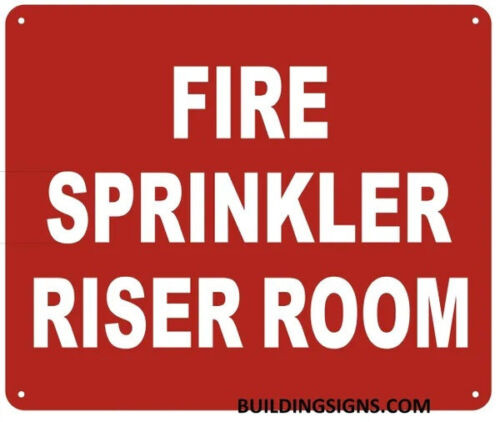 FIRE SPRINKLER RISER ROOM SIGN