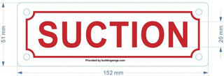 SUCTION Sign