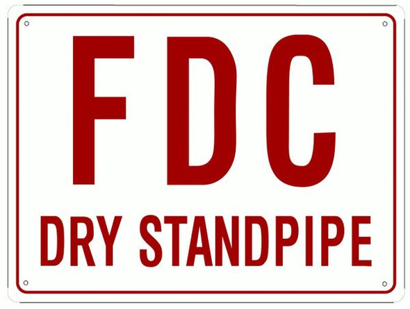 FDC DRY STANDPIPE Sign