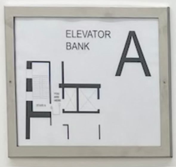 Evacuation plane frame (Inside dimentions 8.5X11)