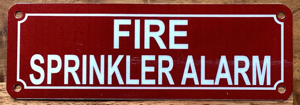 FIRE SPRINKLER ALARM SIGN
