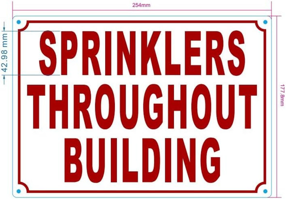 NYC SPRINKLERS THROUGHOUT BUILDING SIGN