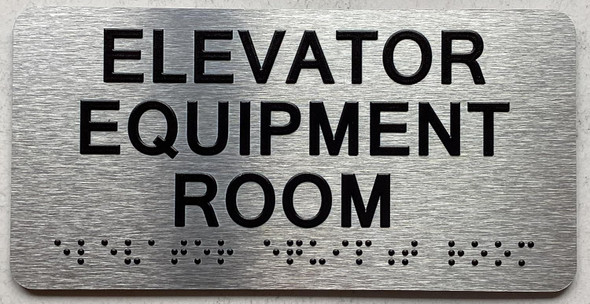 ELEVATOR EQUIPMENT ROOM SIGN