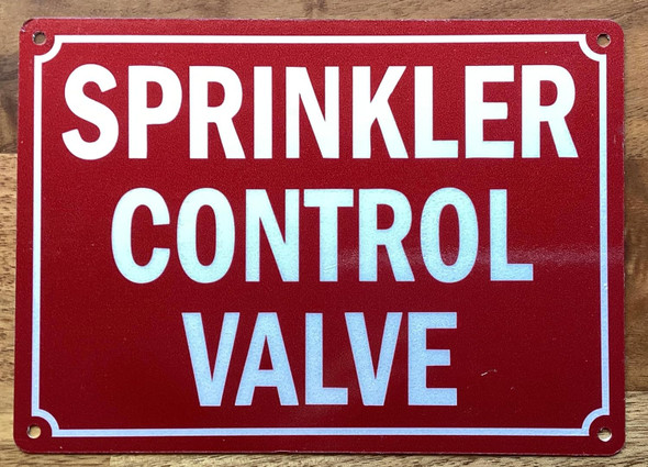 SPRINKLER CONTROL VALVE SIGN