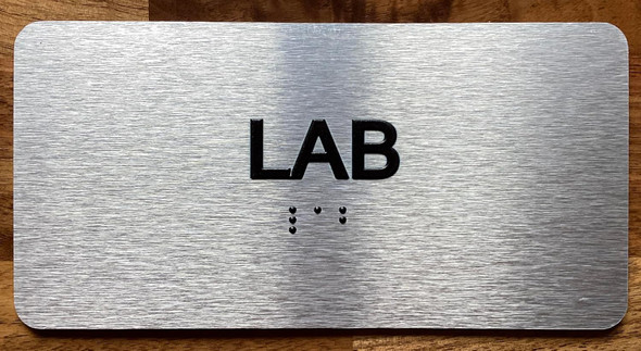 NYC LAB SIGN WITH RAISED LETTERS