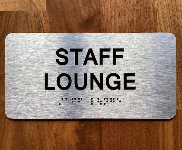 NYC STAFF LOUNGE SIGN WITH RAISED LETTERS