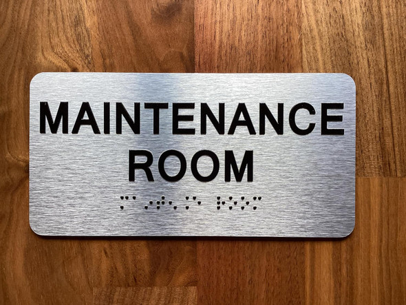 NYC MAINTENANCE ROOM SIGN WITH RAISED LETTERS
