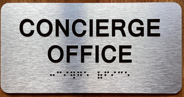 CONCIERGE OFFICE SIGN WITH RAISED LETTERS