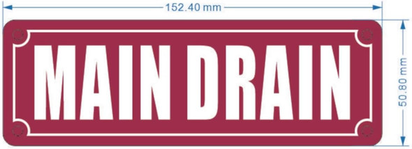 NYC MAIN DRAIN SIGN