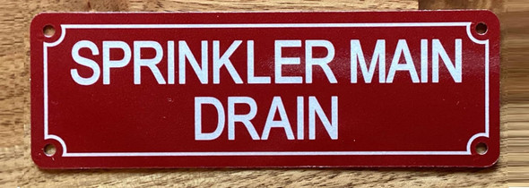 NYC SPRINKLER MAIN DRAIN SIGN