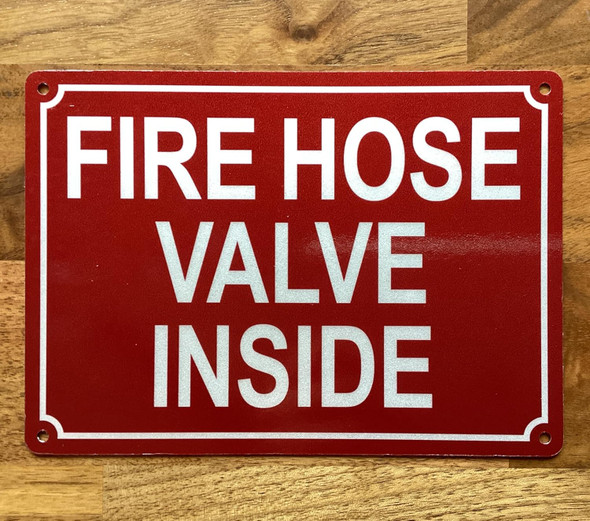 NYC FIRE HOSE VALVE INSIDE SIGN
