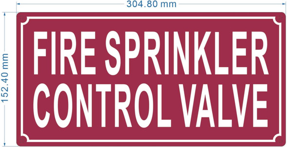 NYC FIRE SPRINKLER CONTROL VALVE SIGN