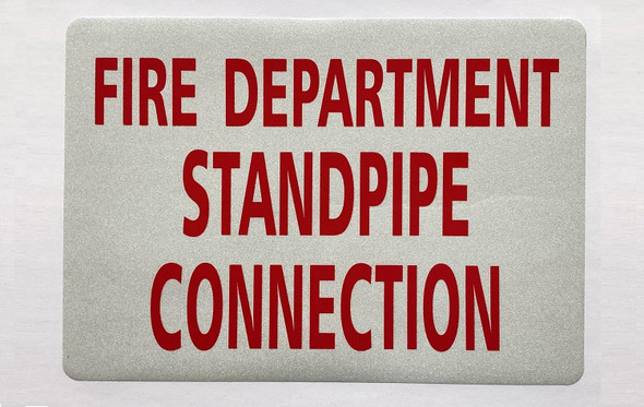 NYC FIRE DEPARTMENT STANDPIPE CONNECTION STICKER/DECAL