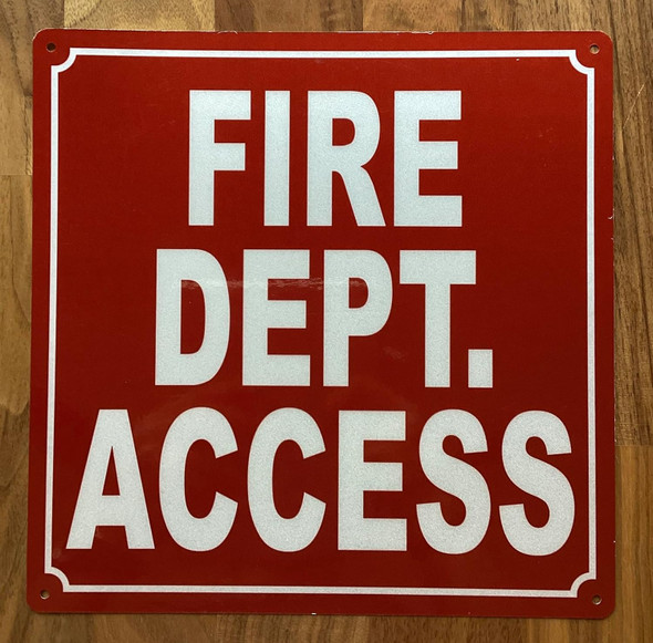 NYC FIRE DEPARTMENT ACCESS SIGN/FD ACCESS SIGN