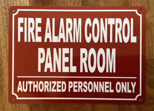NYC FIRE ALARM CONTROL PANEL ROOM SIGN