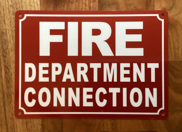 NYC FIRE DEPARTMENT CONNECTION SIGN