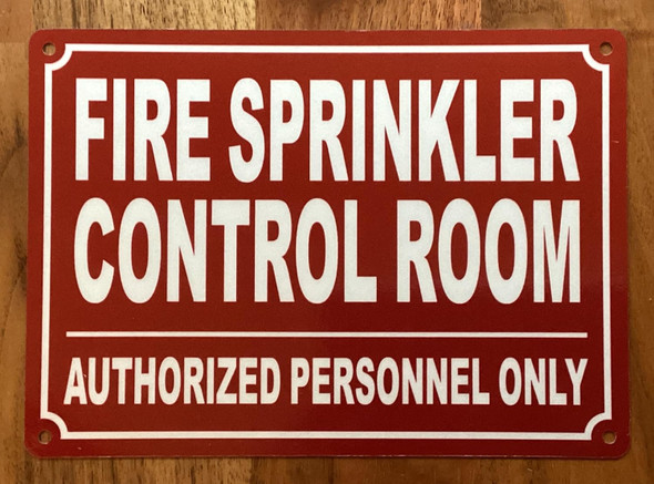 NYC FIRE SPRINKLER CONTROL ROOM SIGN