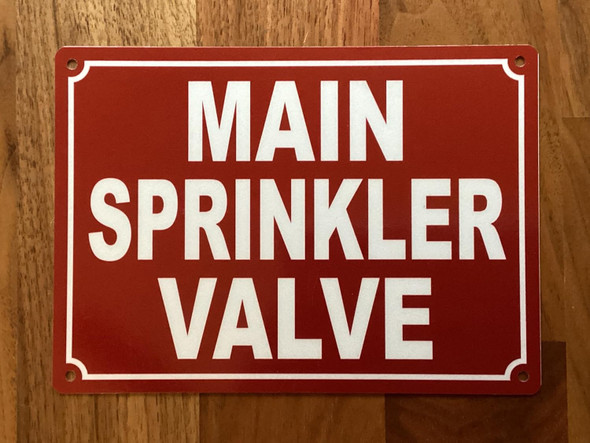 NYC MAIN SPRINKLER VALVE SIGN