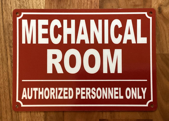 NYC MECHANICAL ROOM SIGN