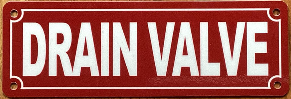 DRAIN VALVE SIGN