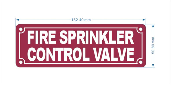 NYC FIRE SPRINKLER CONTROL VALVE SIGN