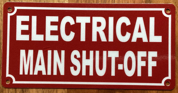ELECTRICAL MAIN SHUT-OFF SIGN
