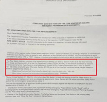 FIRE SAFETY NOTICE ROLL