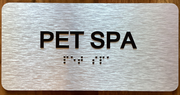 Pet Spa Sign with Raised Letters & Grade 2 Sign