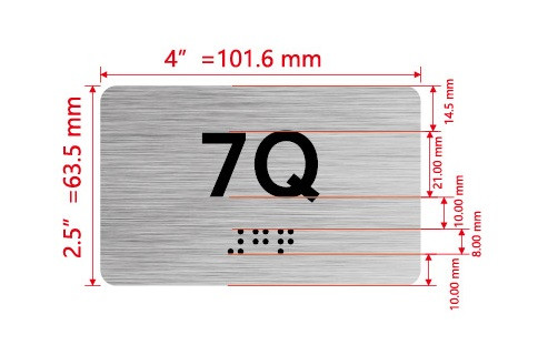 APT# 7Q SILVER Hpd Sign