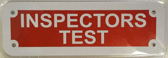 INSPECTORS TEST Signage