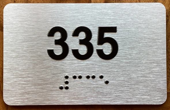 Apartment number 335 Sign