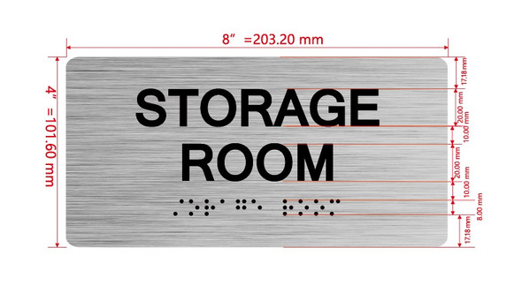 Storage Room With Sign with Raised Letters Hpd Sign
