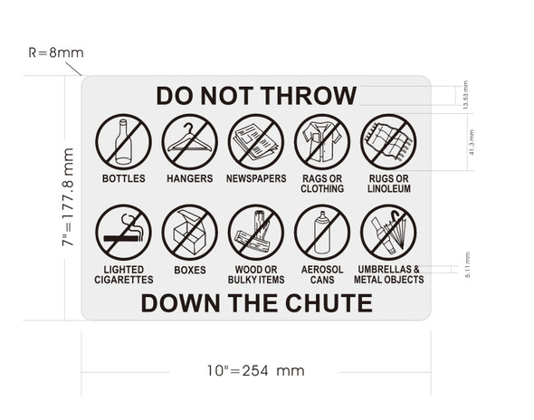 do-not-throw-down-the-chute-7-x-10-silver-wall-sign.jpg