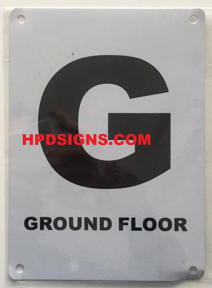 FLOOR NUMBER Signage -GROUND FLOOR