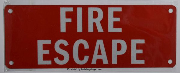 FIRE ESCAPE Signage