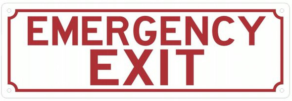 EMERGENCY EXIT Sign