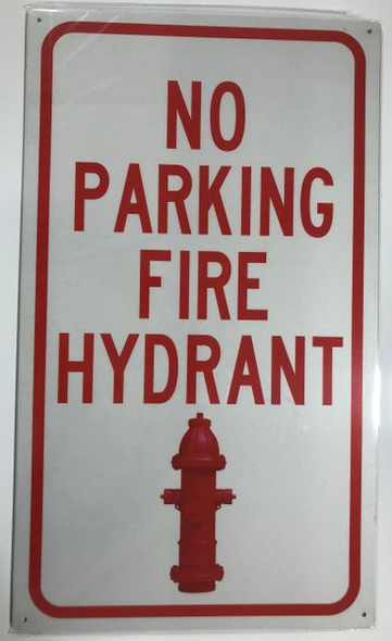 NO PARKING FIRE HYDRANT SIGN for Building