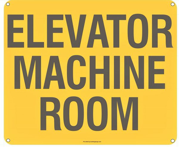 ELEVATOR MACHINE ROOM SIGN