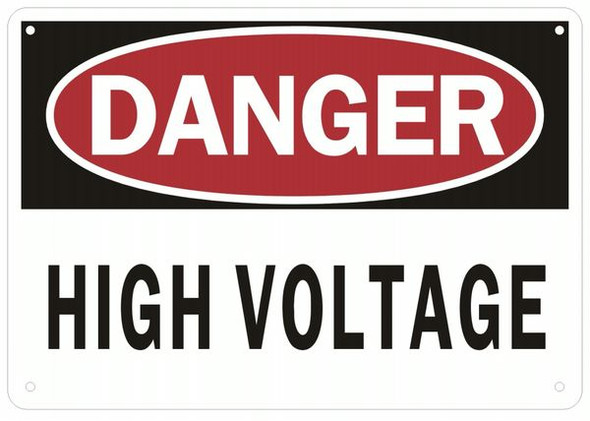 DANGER HIGH VOLTAGE SIGN