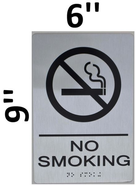 NO SMOKING Sign  Braille sign -Tactile Signs Tactile Signs  The sensation line   Braille sign