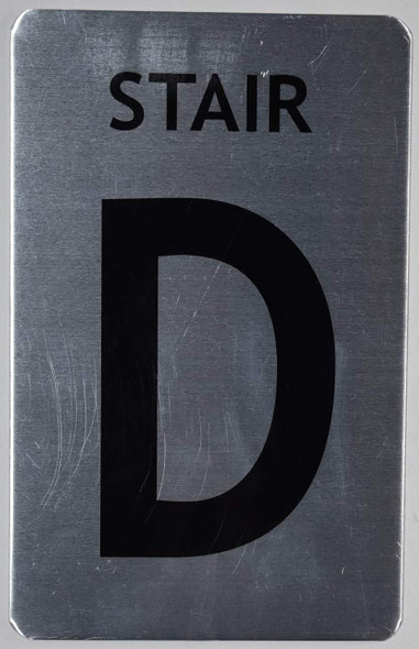 Stair D Sign for Building