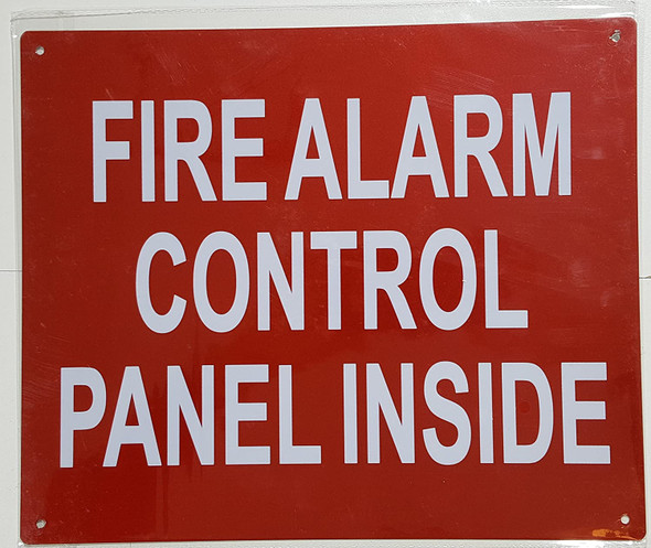 FIRE Alarm Control Panel located Inside Sign