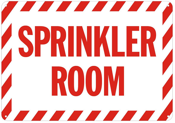 Sprinkler Room Sign - (Reflective !!! Aluminum,RED)