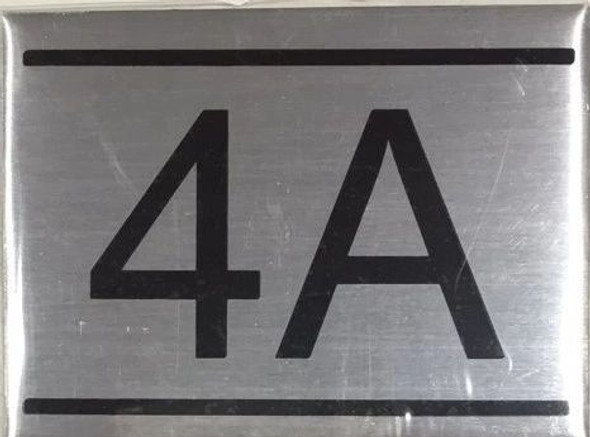 APARTMENT Number Sign  -4A