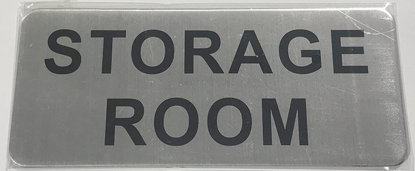 STORAGE ROOM SIGNAGE (BRUSH ALUMINIUM)-The Mont argent line