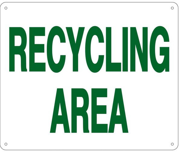 RECYCLING AREA SIGN