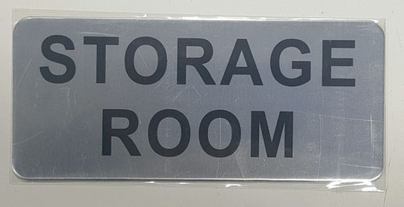 STORAGE ROOM SIGNAGE - BRUSHED ALUMINUM - The Mont Argent Line