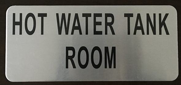 HOT WATER TANK ROOM SIGNAGE-The Mont argent line