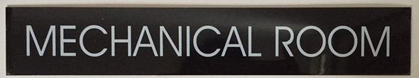 Mechanical Room Sign (Black Aluminum )